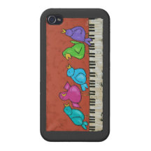birds on keyboard iPhone case Cover For iPhone 4