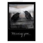 Birds on Missing You greeting card