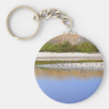 Birds On The River Bank Key Chain