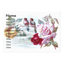 Birds & Roses Victorian Trade Card Business Card Templates