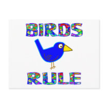 BIRDS RULE POST CARDS