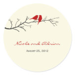 Birds Silhouettes Favour Stickers or Envelope Seal