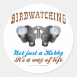 Birdwatching Round Stickers