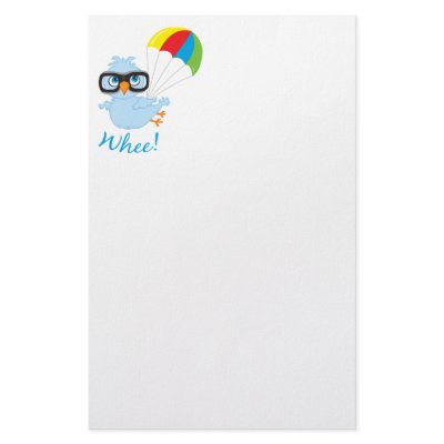 Birdy Parachute Stationery by blitheink