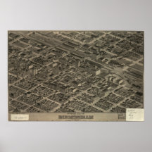 Birmingham Alabama 1904 Panoramic Map Posters