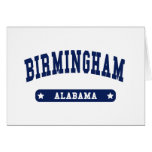 Birmingham Alabama College Style t shirts Cards