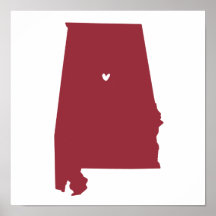 Birmingham, Alabama Love Posters
