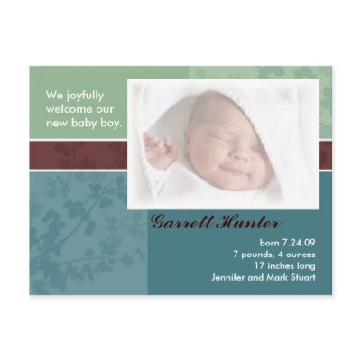 Birth Announcement cards - baby boy by JoyOfLife