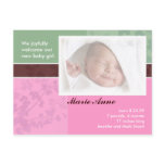 Birth Announcement cards - baby girl Postcards