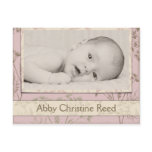 Birth Announcement - Fennel Pink Postcard