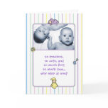 Birth Announcement for Twins Greeting Cards