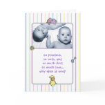 Birth Announcement for Twins Greeting Card