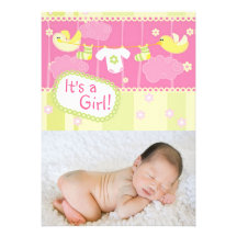 Birth announcement - girl