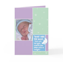 Birth Announcement: Hush Said the Moon