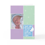 Birth Announcement: Hush Said the Moon Greeting Card