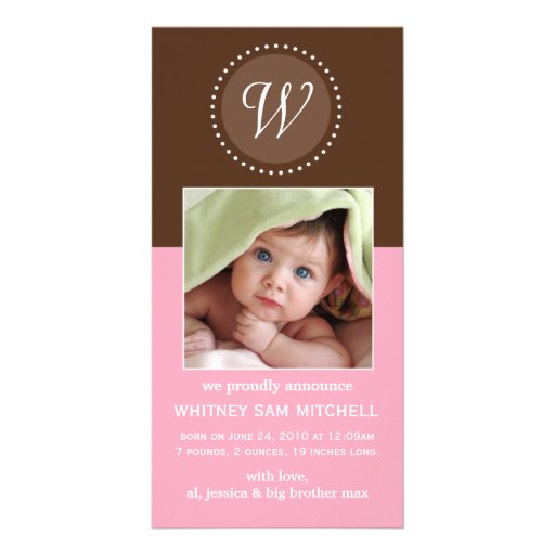 Birth Announcement Photo Card