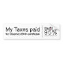 Birth Certificate Bumper Sticker
