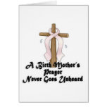 Birth Mothers Prayer Never Unheard Pink RIbbon cards