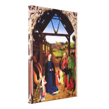 Birth of Christ by Petrus Christus Gallery Wrap Canvas