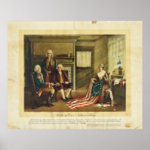 Birth of Our Nation's Flag by Thomas & Wylie Print