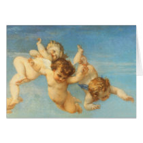 Birth of Venus, Angels detail by Cabanel Greeting Card
