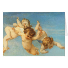 Birth of Venus, Angels detail by Cabanel Greeting Card