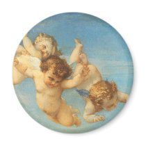 Birth of Venus, Angels detail by Cabanel Refrigerator Magnets