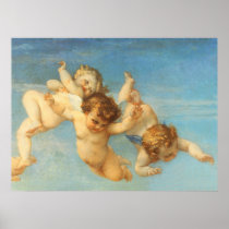 Birth of Venus, Angels detail by Cabanel Posters