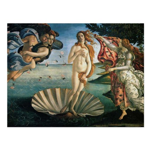 Birth of Venus by Botticelli Postcards