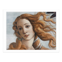 Birth of Venus close up head Postcards