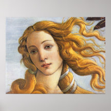 Birth of Venus detail, Botticelli Print