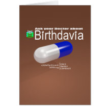 'Birthdavia' Birthday Card