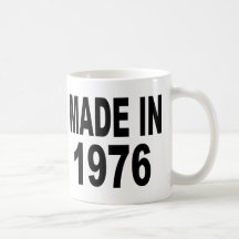 Birthday 1976 coffee mugs