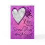 Birthday - 2nd Beat of My Heart - ADD YOUR PHOTO Greeting Cards