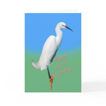 Birthday, 55th, Snowy Egret on a Limb