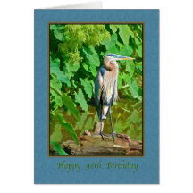 Birthday, 98th, Great Blue Heron Greeting Card