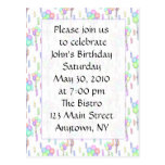 Birthday Balloons Invitation Post Cards