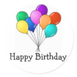 Birthday Balloons stickers