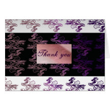 Birthday bash thank you card