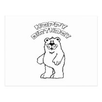 Birthday Bear postcards