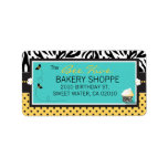 Birthday Bee Business Address Label