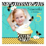 Birthday Bee Invitation Square 2