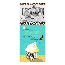 Birthday Bee Invitation Tall Card