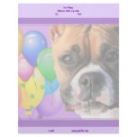 Birthday Boxer letterhead