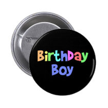Birthday Boy buttons
