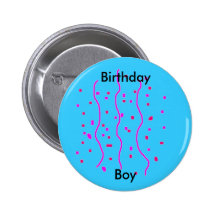 Birthday Boy Pinback Button