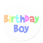 Birthday Boy stickers