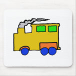 Birthday Boy Train Art Mousepads