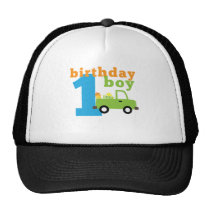 Birthday Boy Truck 1 hats
