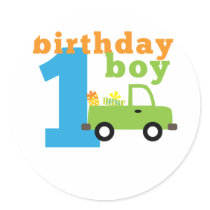 Birthday Boy Truck 1 stickers